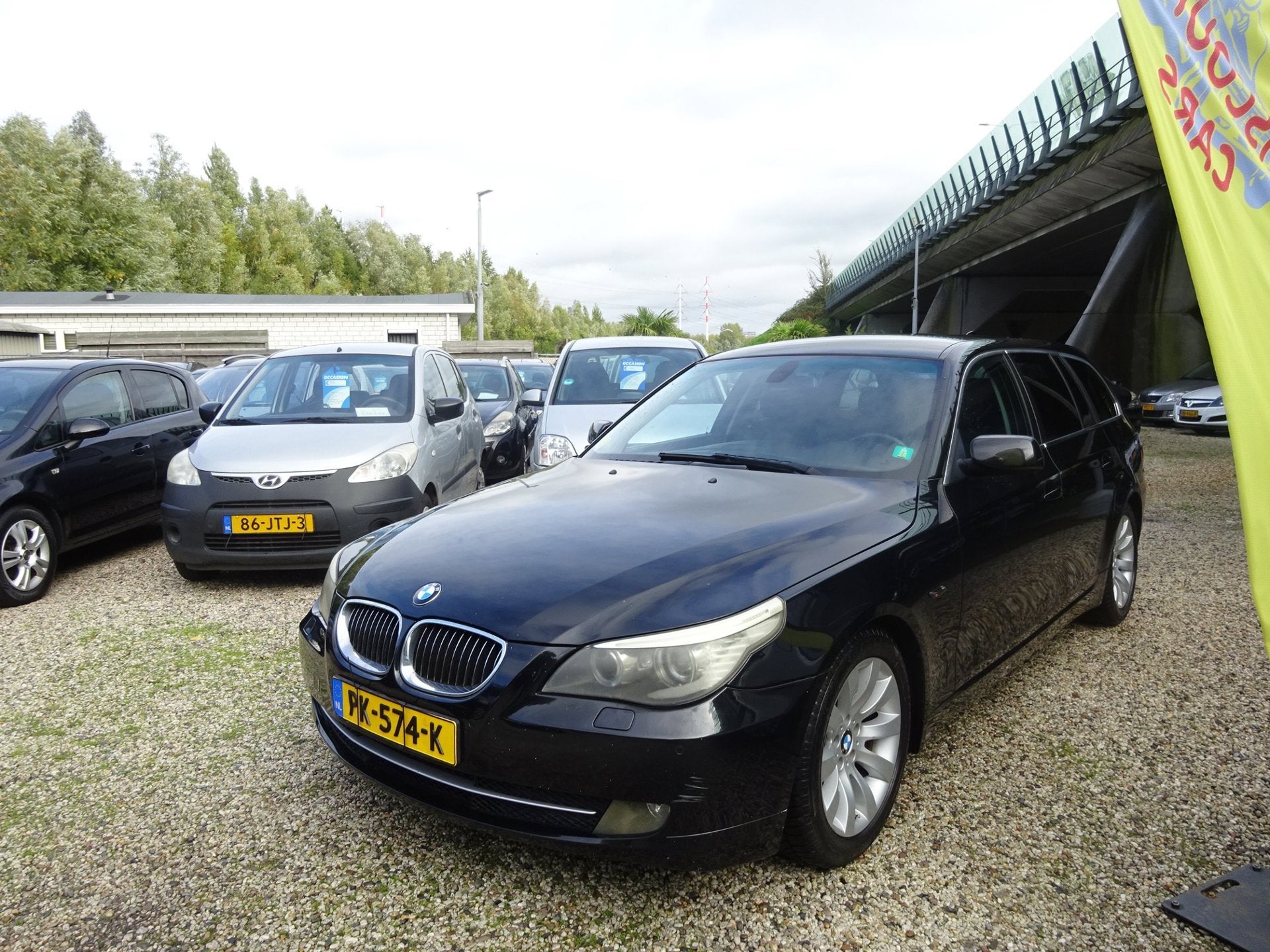 BMW 5-serie Touring 523i Business Line Edition II. Cruise co, Achterwielaandrijving, Zwart, Zwart, Leder