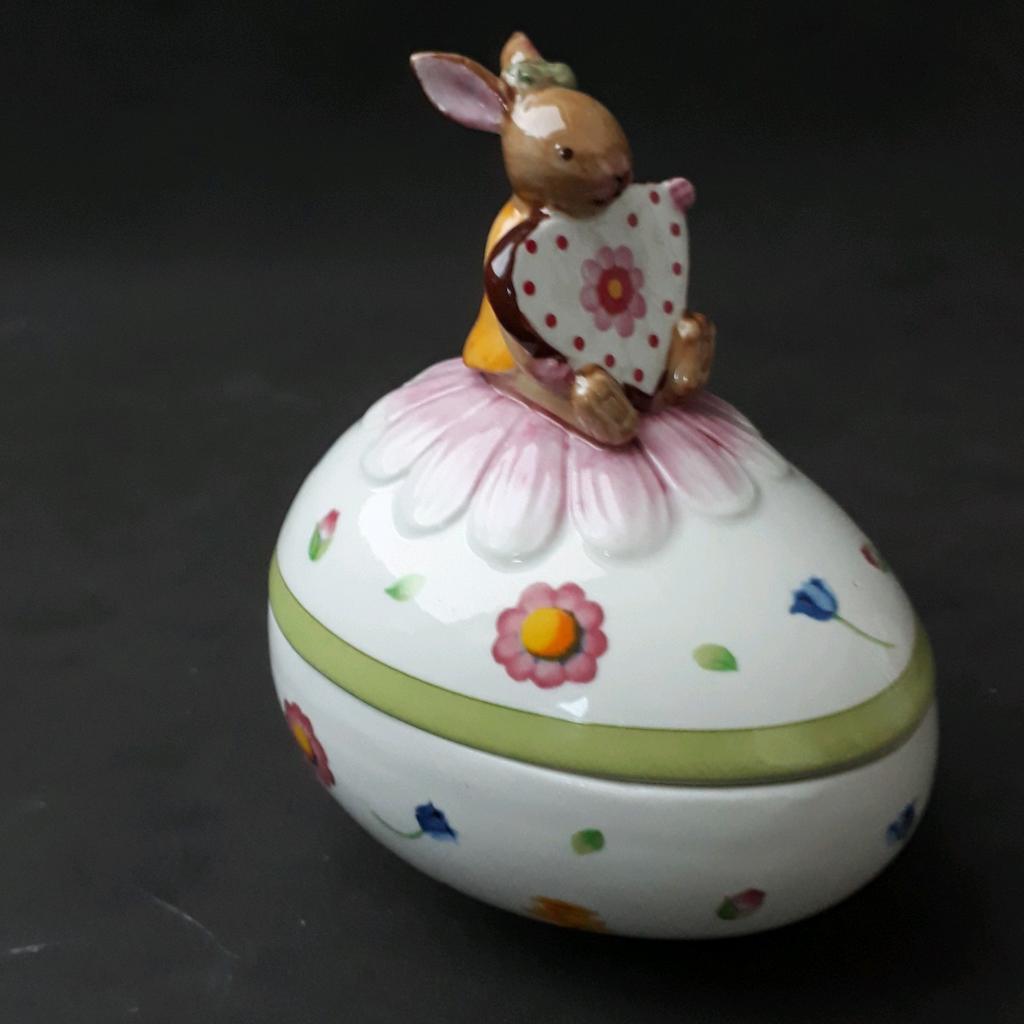 Villeroy en Boch bunny family spring decoration ei, Ophalen of Verzenden