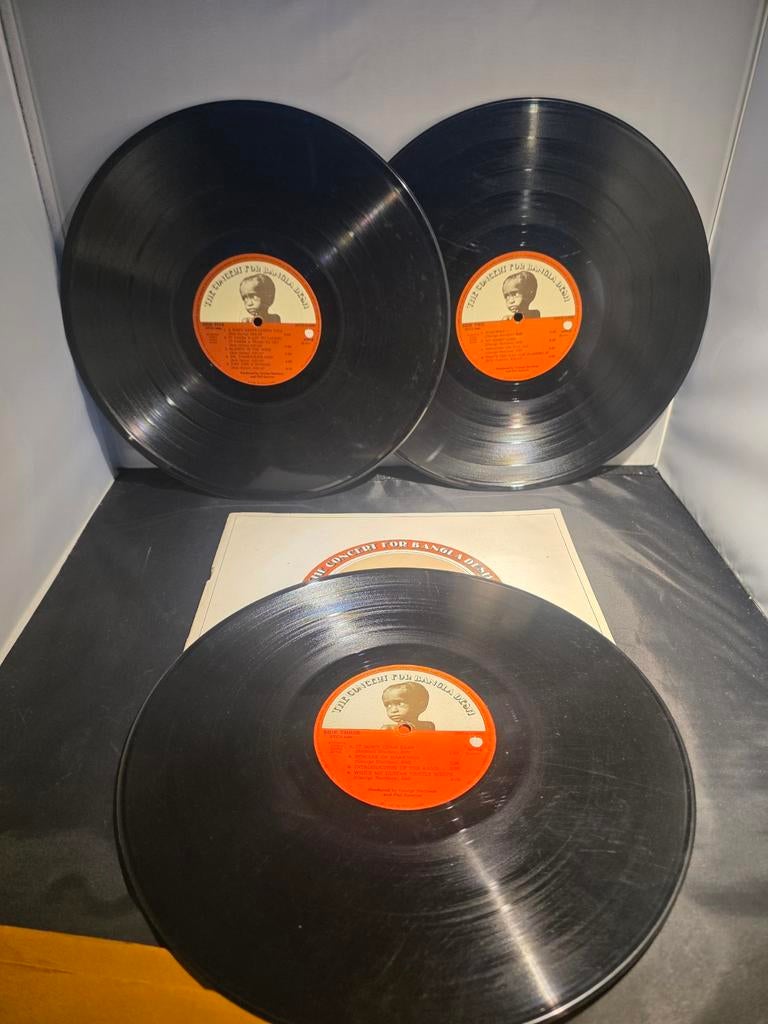 George Harrison - The Concert for Bangladesh 3LP Boxset, Ophalen of Verzenden, 1970 - 1979, 12 inch, Gebruikt