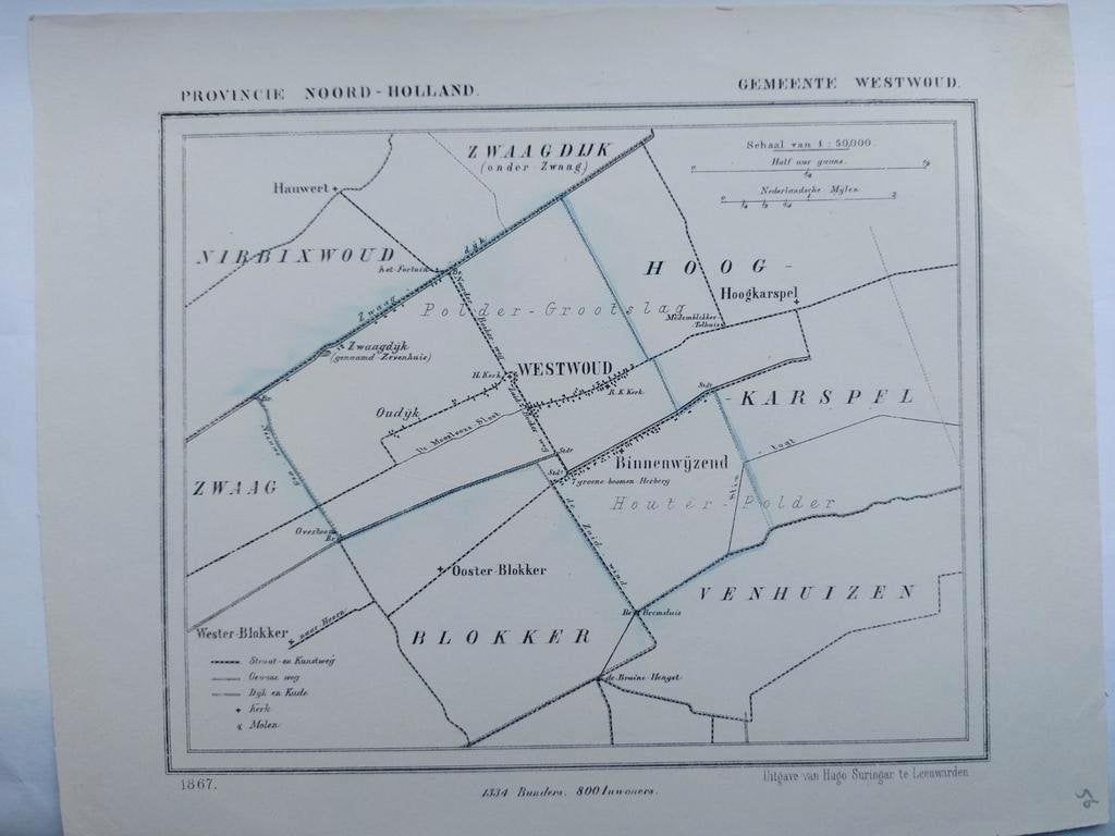 56 / Westwoud Hoogkarspel ooster Blokker Zwaagdijk, Ophalen of Verzenden