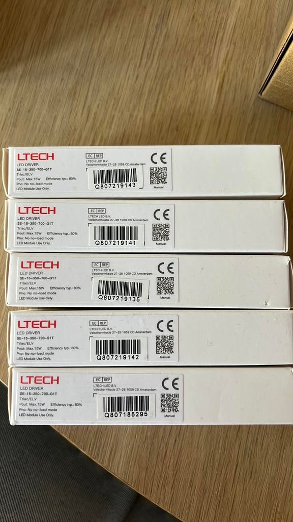 Led driver - dimbaar - LTECH - 5 stuks, Ophalen of Verzenden, Zo goed als nieuw
