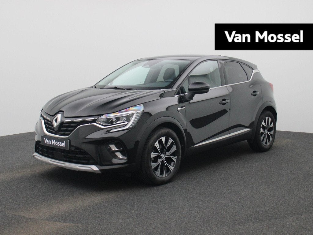 Renault Captur 1.6 E-Tech full hybrid 145 techno | Camera |, Auto's, Renault, Gebruikt, 4 cilinders, 715 kg, Zwart