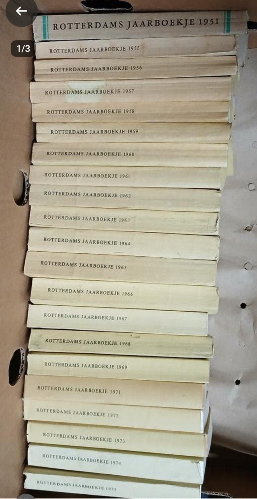 Rotterdams Jaarboekje 1951-1975 - Complete set, Ophalen of Verzenden, 20e eeuw of later, Gelezen, H. C. Hazewinkel e.a.