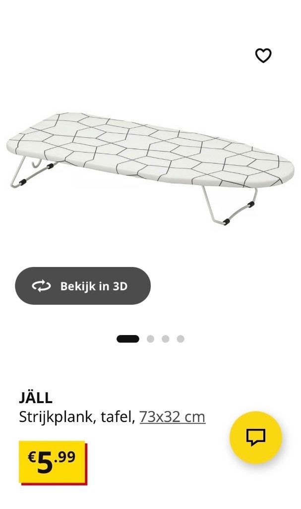 Strijkplank jall, Ophalen, Gebruikt