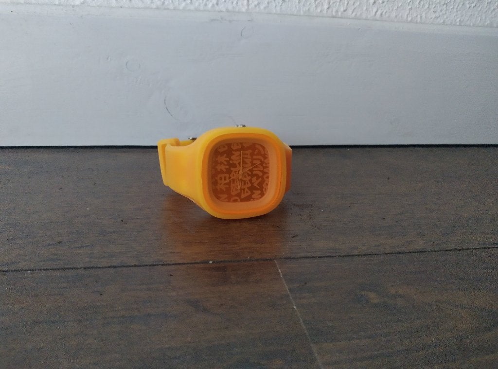 Oranje Rubberen Berlijn Horloge, Ophalen of Verzenden, Gebruikt, Oranje, Jongen of Meisje