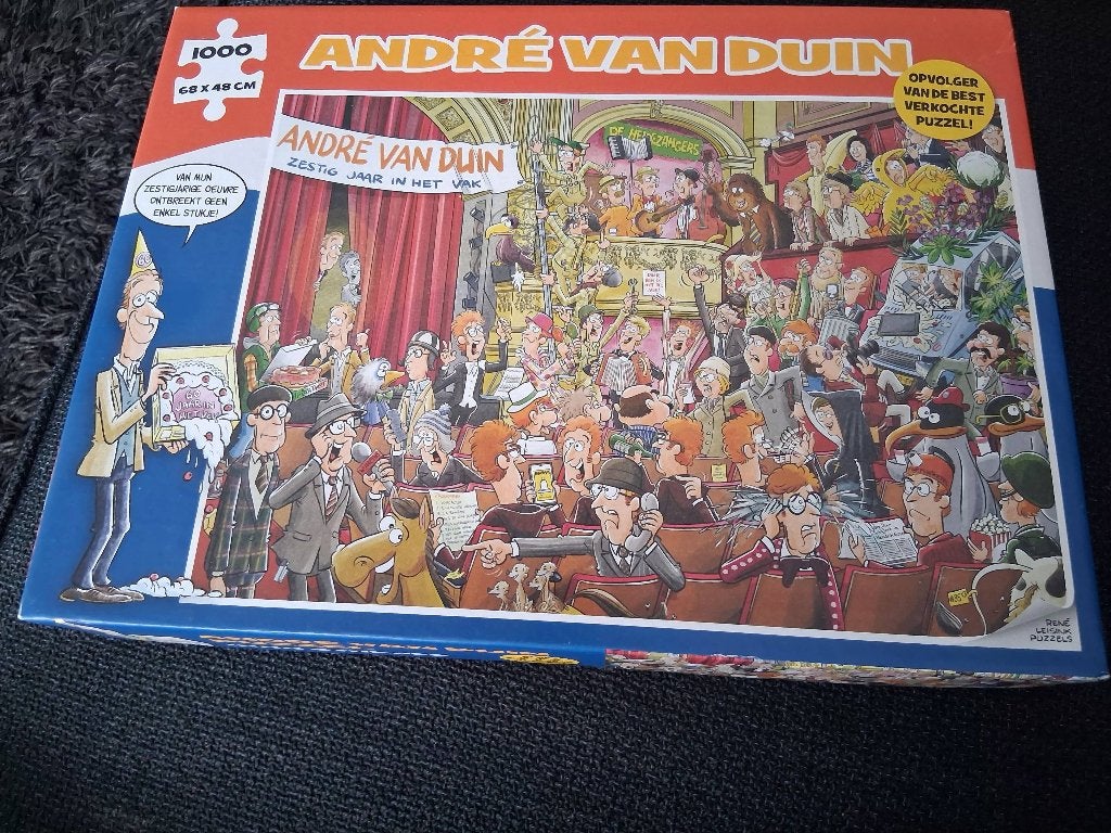 Andre van Duin 60 jaar in het vak jubileum puzzel, Ophalen, Minder dan 500 stukjes, Zo goed als nieuw