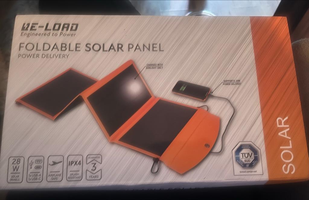 Opvouwbaar Zonnepaneel 28W met USB-A en USB-C PD, Ophalen of Verzenden, Nieuw