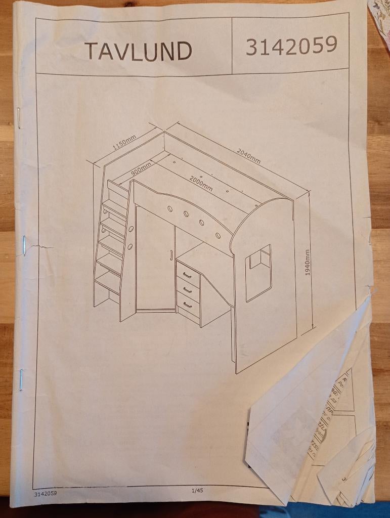Hoogslaper, Ophalen, Gebruikt, 90 cm, Eenpersoons