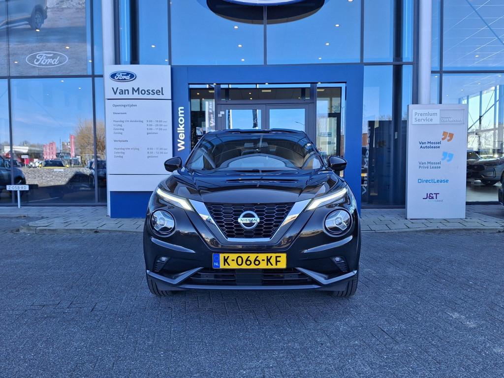Nissan Juke 1.0 DIG-T N-Connecta | Automaat | Cruise Control, Auto's, Nissan, 12 maanden, Stof, Euro 6, Zwart