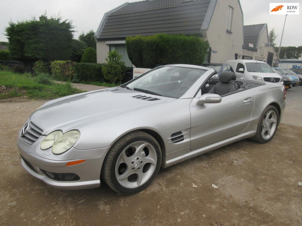 Mercedes-Benz SL-klasse 500 - AMG 5.0 V8, Auto's, Automatische klimaatregeling, Gebruikt, Cabriolet, Leder