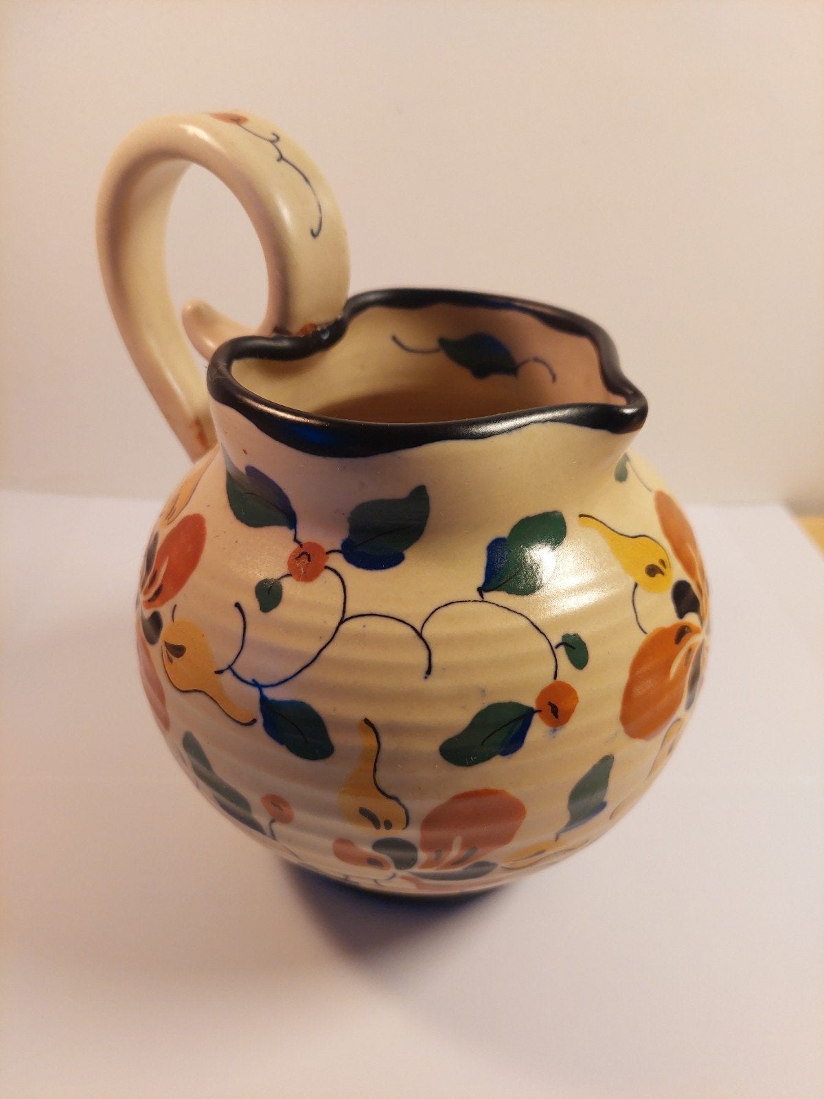 Antiek Regina Gouda plateel schenkkannetje Tobo H190 ca 1925, Antiek en Kunst, Ophalen