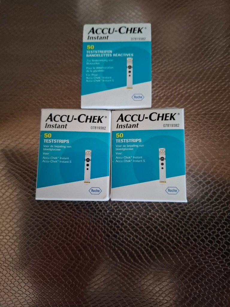 accu chek instant teststrips 3 doosjes, Verzenden, Nieuw
