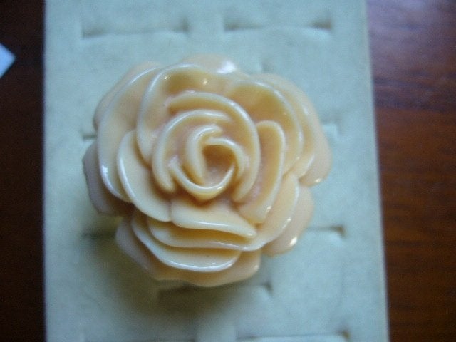 LEUKE VINTAGE RING MET GROTE BLOEM MAAT 18,5 / 18.75, Sieraden, Tassen en Uiterlijk, Antieke sieraden, Verzenden, Overige materialen