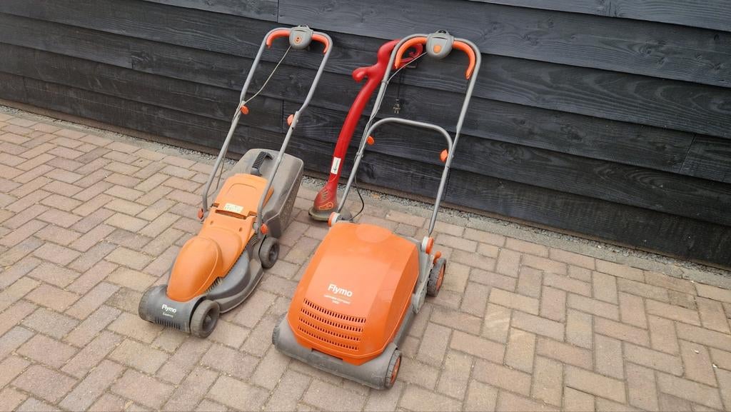 Grasmaaier  Flymo , Kantenmaaier , Verticuteer machine, Tuin en Terras, Ophalen, Gebruikt, Elektrische grasmaaier, Flymo