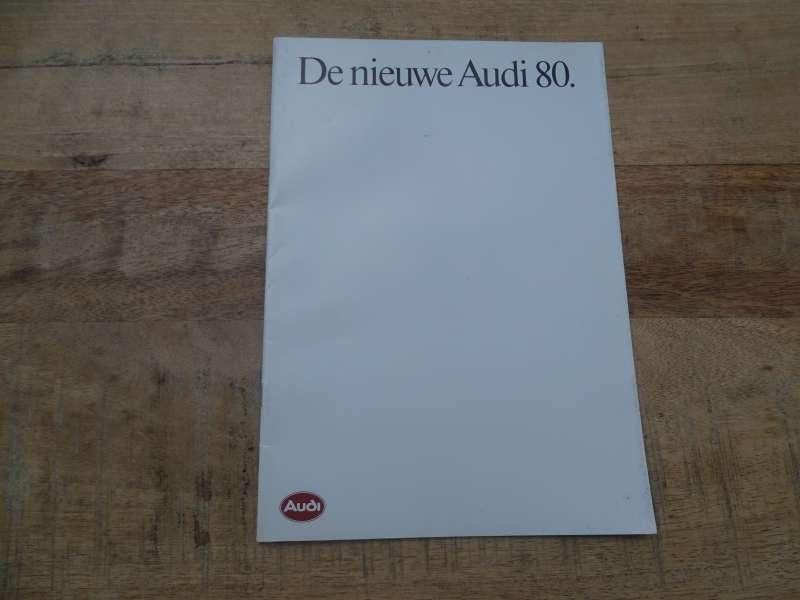 Audi 80 - Folder - Brochure - Nederlands - Druk 1984, Boeken, Verzenden, Gelezen, Audi