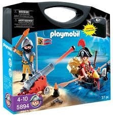 Playmobil Piraten Set 5894 - Draagbare Avonturenkoffer, Ophalen of Verzenden, Zo goed als nieuw, Complete set