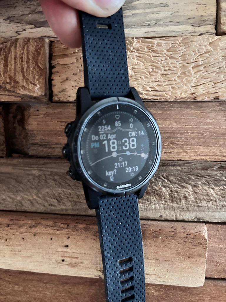 Garmin fenix 5 plus sporthorloge hartslagmeter horloge, Ophalen of Verzenden, Zo goed als nieuw, Zwart, Android