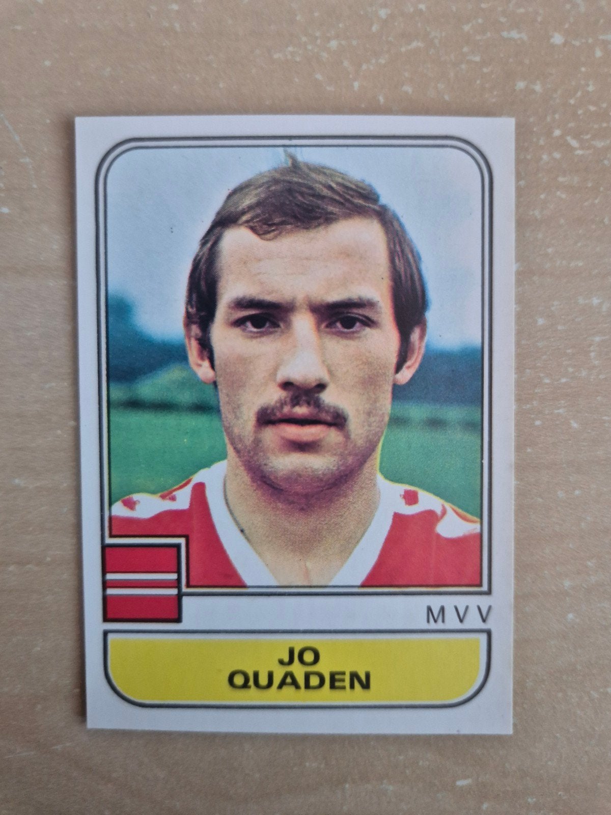 Panini Voetbal 82 Jo Quaden MVV, Ophalen of Verzenden, Zo goed als nieuw, Ajax, Poster, Plaatje of Sticker