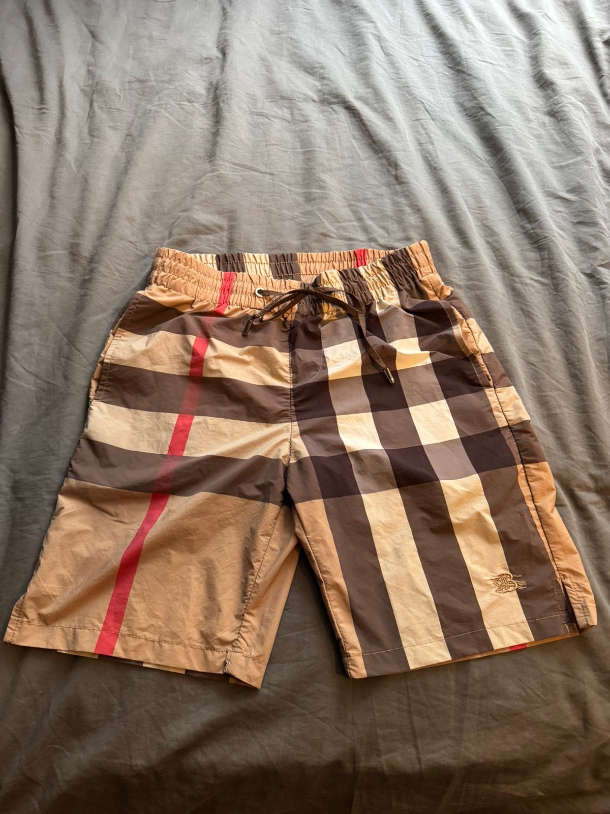 Burberry zwembroek/swimshort maat L, Ophalen of Verzenden, Maat 52/54 (L), Bruin, Zwemshort
