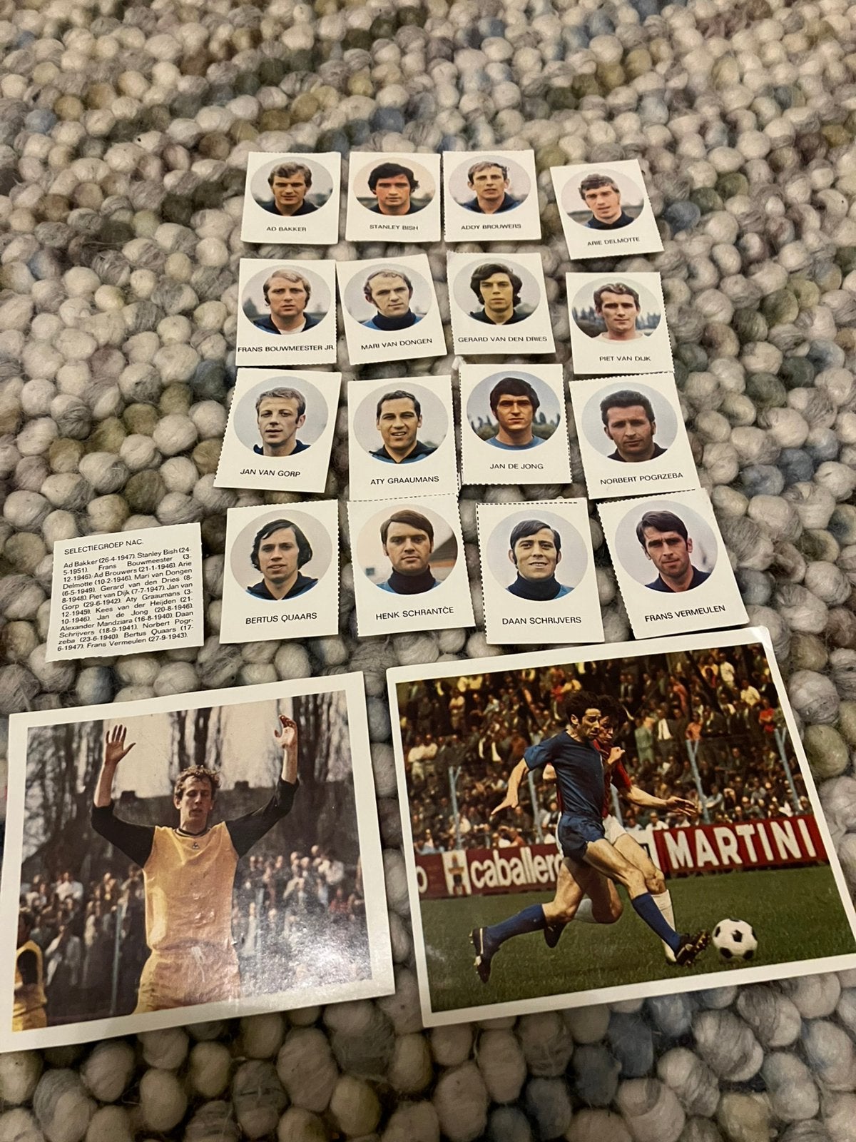 Nac 1-0 panini vanderhout 1971-1972, Ophalen of Verzenden, Gebruikt, NAC Breda, Poster, Plaatje of Sticker