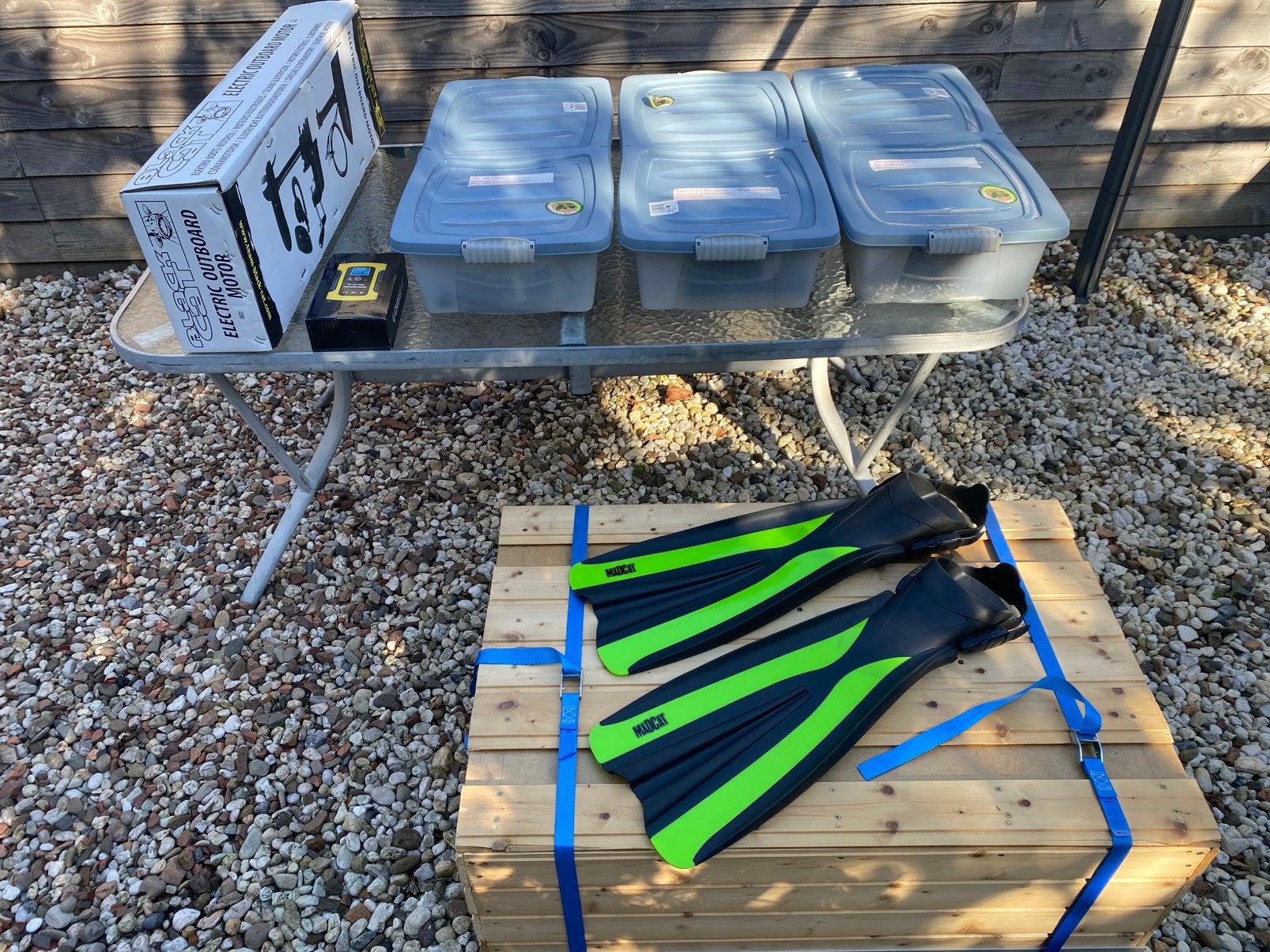 Bellyboat Madcat complete set, Ophalen, Zo goed als nieuw