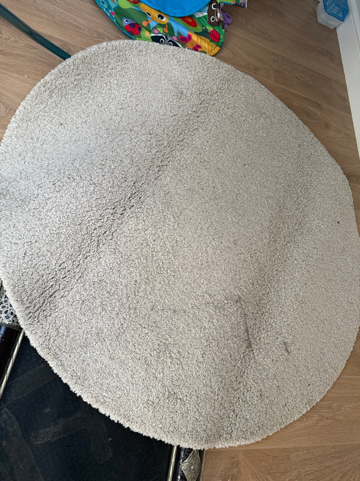 IKEA ÅDUM rond vloerkleed - 130 cm, Huis en Inrichting, Stoffering | Tapijten en Kleden, Ophalen, Gebruikt, 100 tot 150 cm, Rond