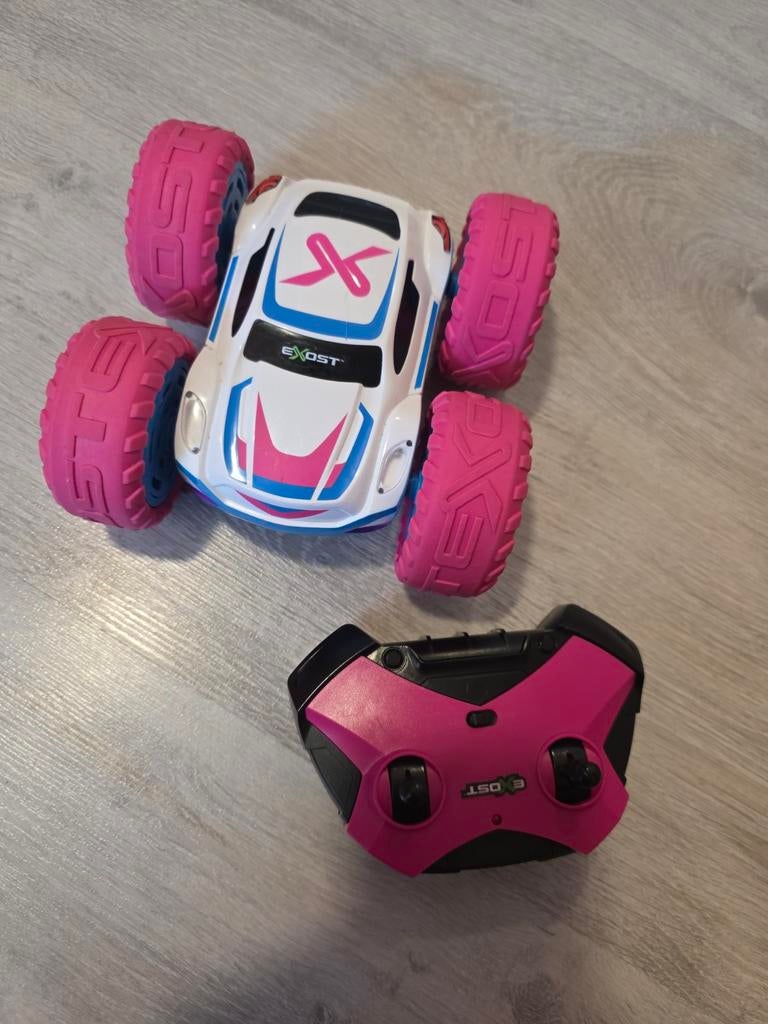Roze bestuurbare auto met afstandsbediening, Elektro, Gebruikt, Ophalen of Verzenden, Auto onroad