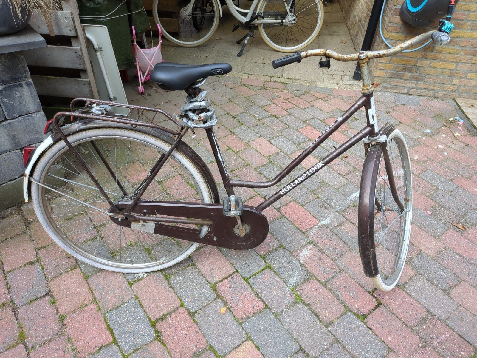 Gebruikte Holland Look fiets - Ideaal als stationsfiets, Ophalen, Gebruikt, Terugtraprem, Overige merken
