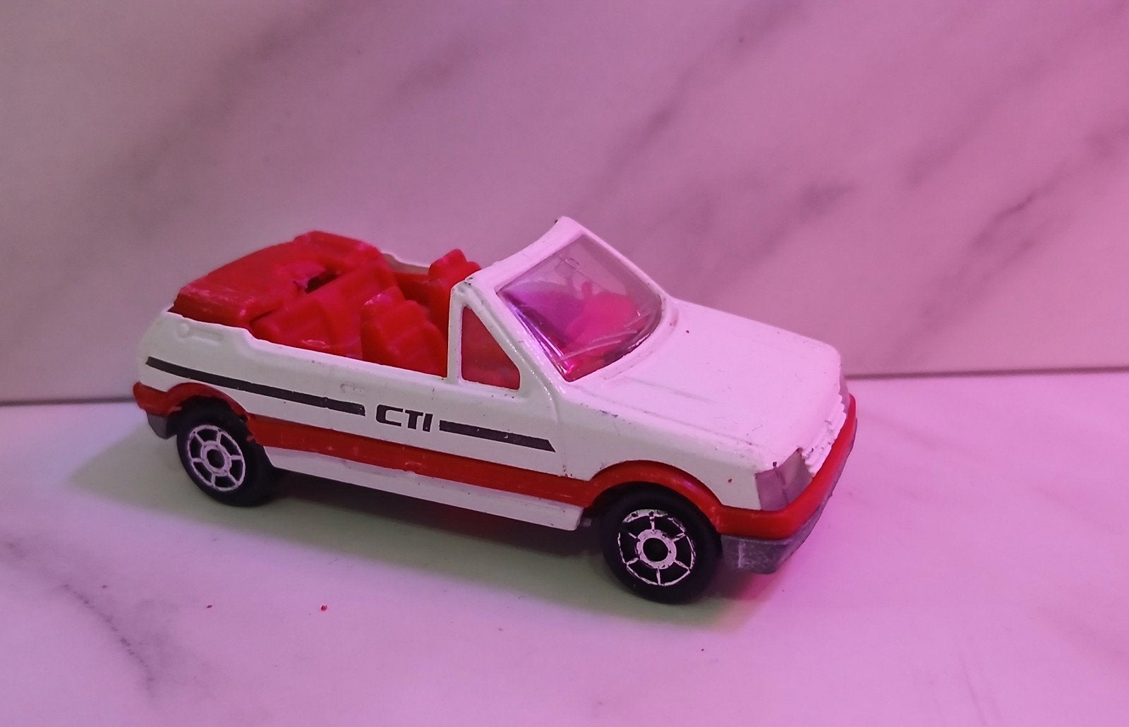 Majorette Peugeot 205 GTI Cabriolet Vintage Speelgoedauto, Ophalen of Verzenden, Gebruikt, Auto