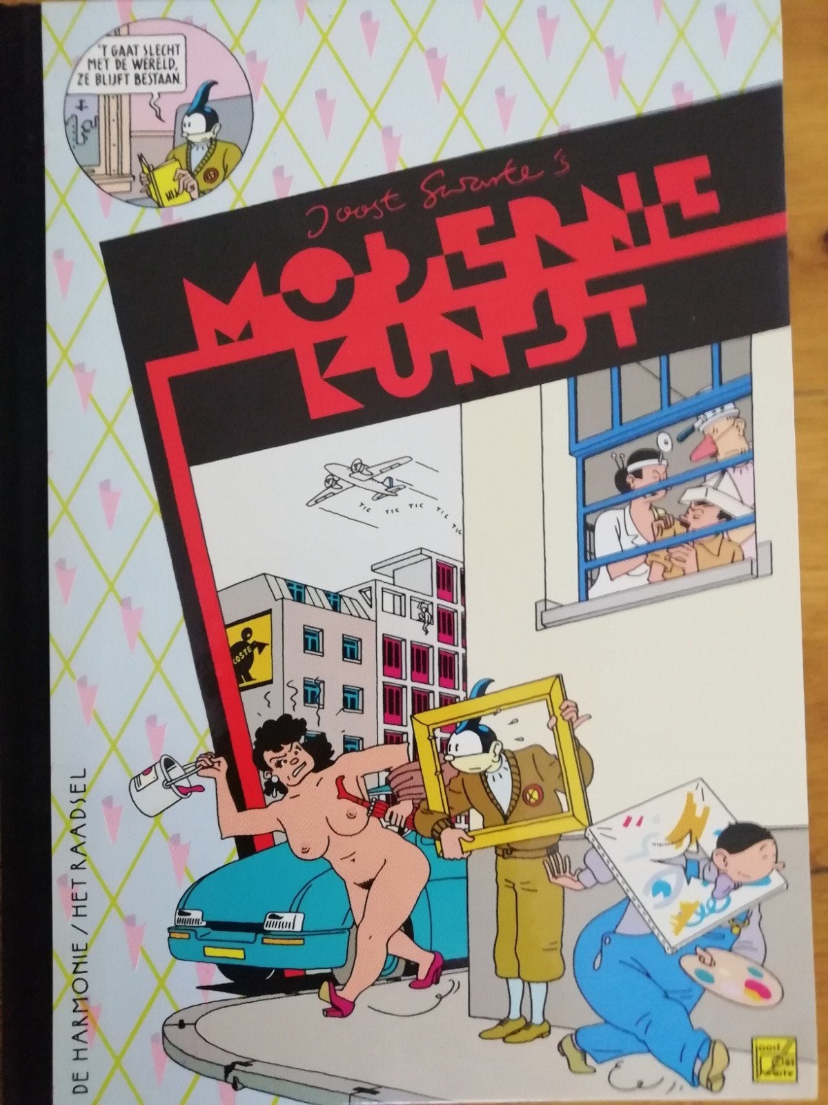 Vintage stripboek Moderne Kunst van Joost Swarte Hardcover, Eén stripboek, Ophalen of Verzenden, Zo goed als nieuw