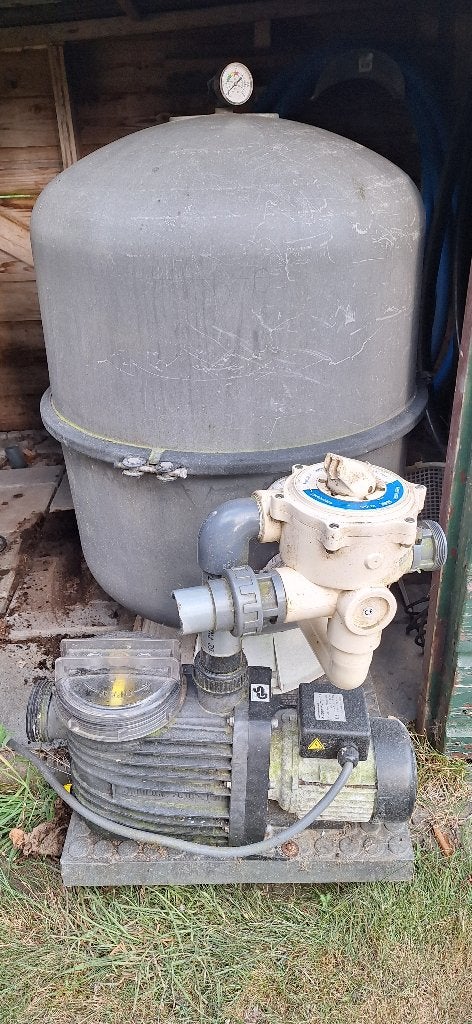 zwembadpomp met voorfilter en zandfilter, Ophalen, Gebruikt
