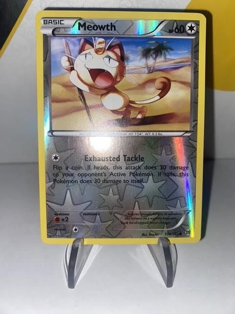 meowth 114/162, Ophalen of Verzenden, Zo goed als nieuw, Losse kaart