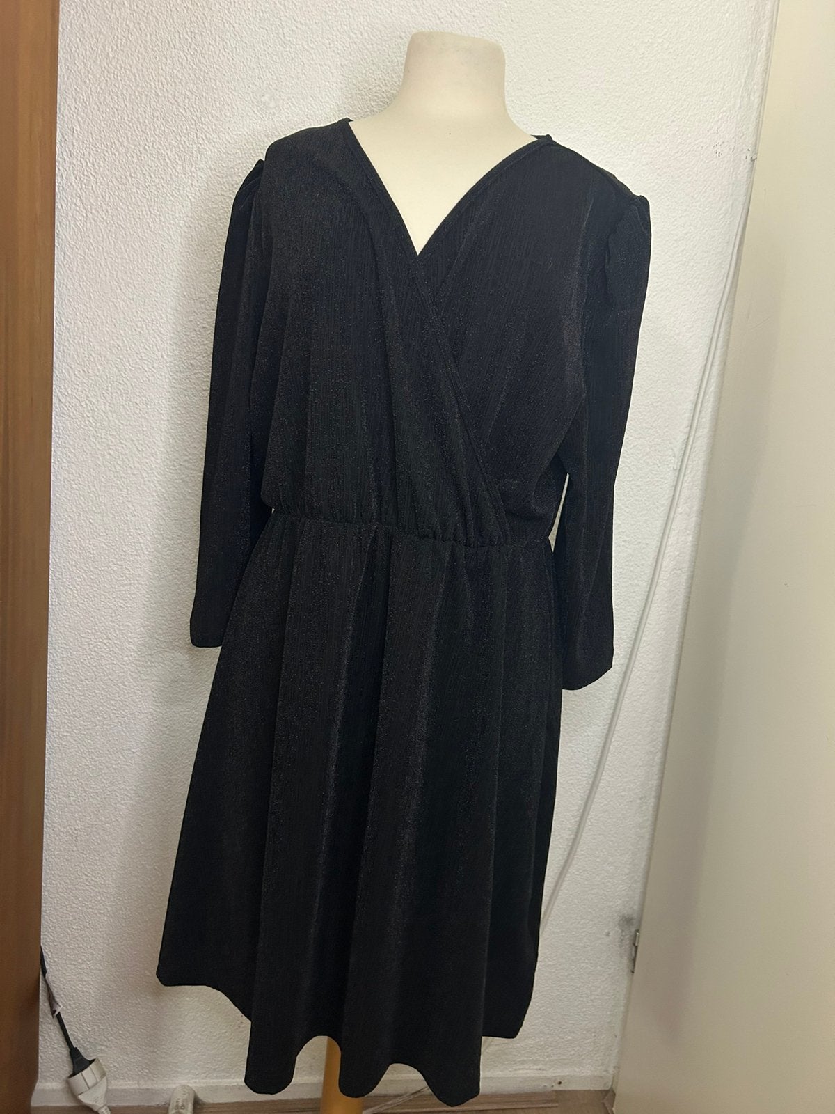 Zwart glitter jurkje | maat XL | als nieuw, Zwart, Maat 46/48 (XL) of groter, Ophalen of Verzenden, Zo goed als nieuw