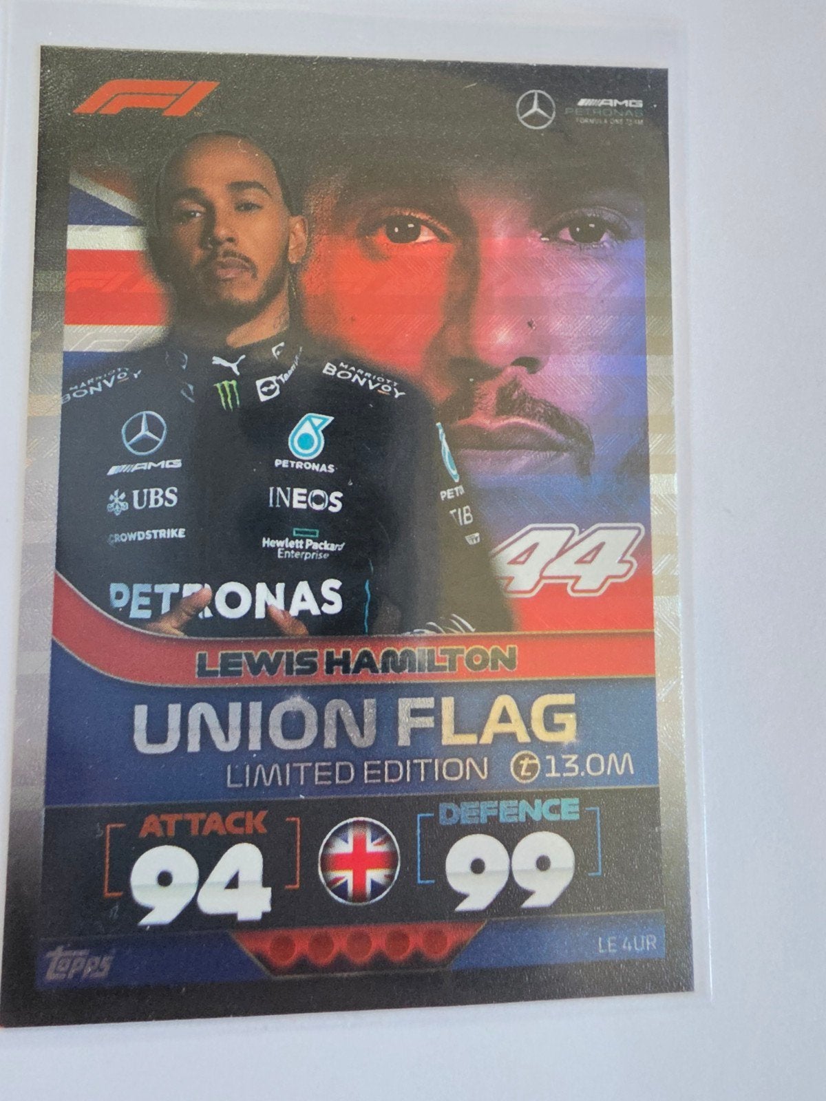 Lewis Hamilton Topps Turbo Attax 2022 Limited Edition Kaart, Ophalen of Verzenden