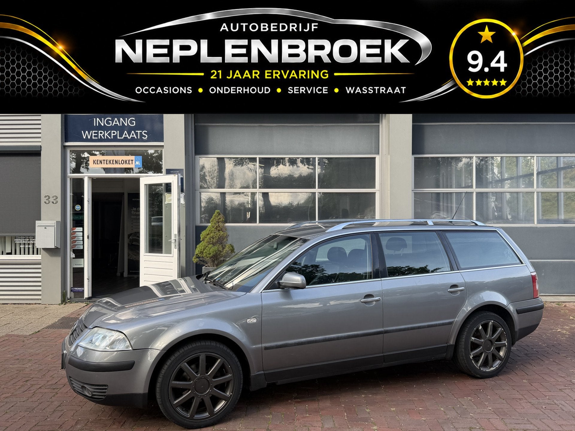 Volkswagen Passat Variant 2.0-20V Comfortline Bj 2002 sporti, Dealer onderhouden, Gebruikt, Zwart, 4 cilinders