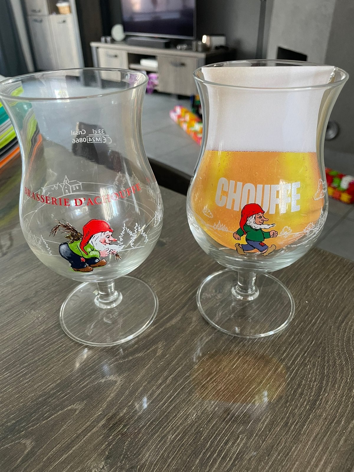 Chouffe bierglazen, Ophalen of Verzenden, Nieuw, Bierglas