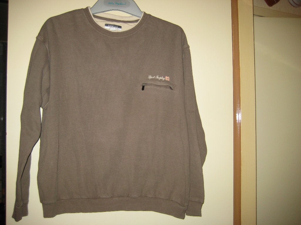 Bruin sweatshirt, 56/58, Bsic Lane, Ophalen of Verzenden, Zo goed als nieuw, Maat 56/58 (XL), Bruin