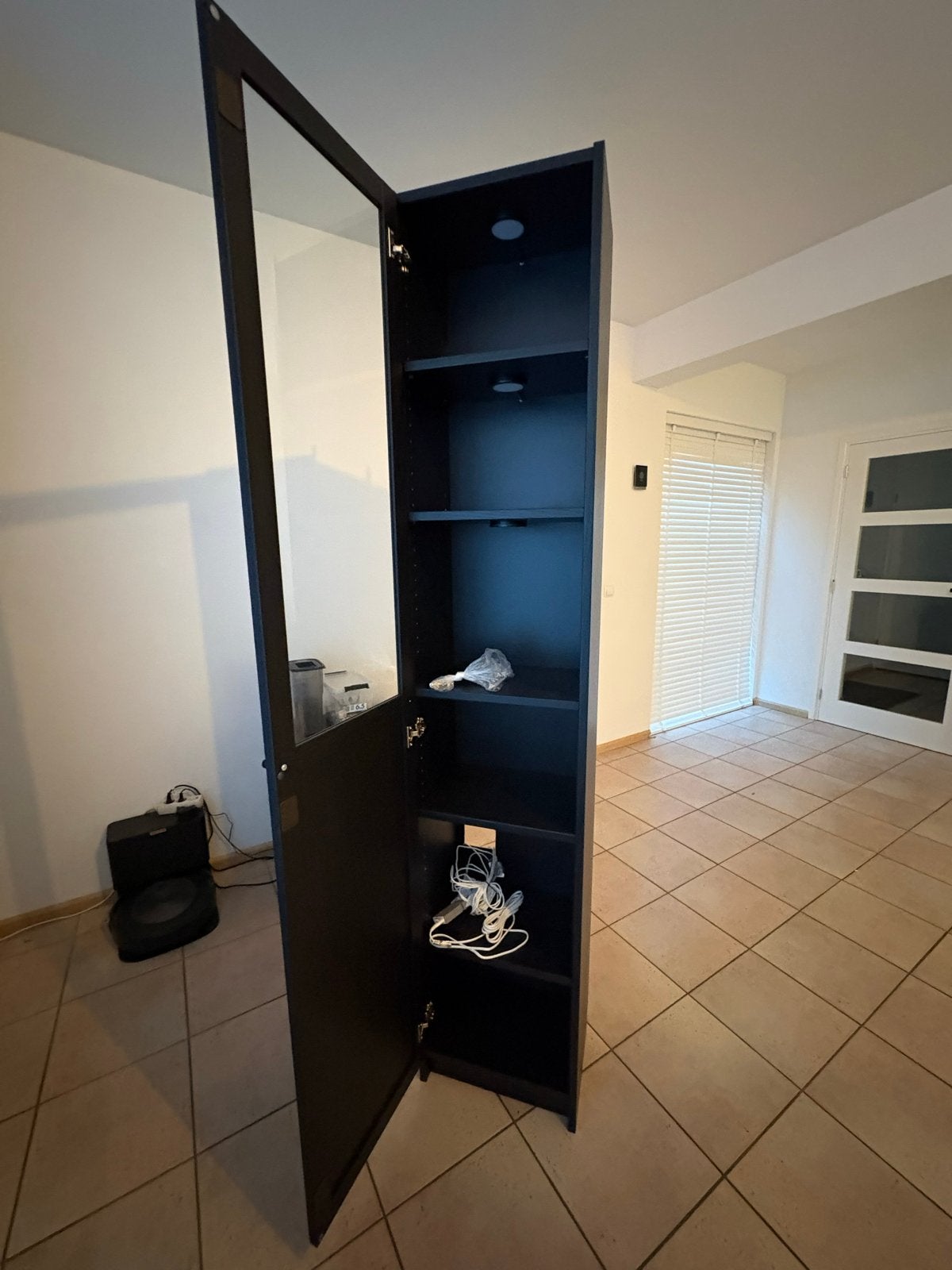IKEA Billy Boekenkast met Oxberg deur en verlichting, Huis en Inrichting, Ophalen, Minder dan 50 cm, 200 cm of meer, Zo goed als nieuw