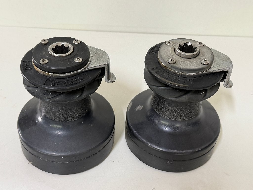 2 x Lewmar 40 ST / selftailing two speed lier, Ophalen of Verzenden, Gebruikt, Lijn of Blok