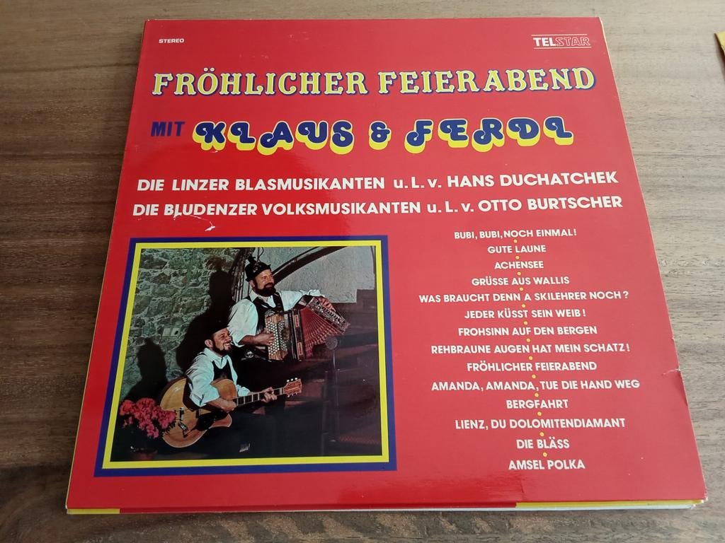TELSTAR LP KLAUS UND FERDI SCHLAGER TOPPER, Ophalen of Verzenden, Gebruikt, Overige formaten, Levenslied of Smartlap