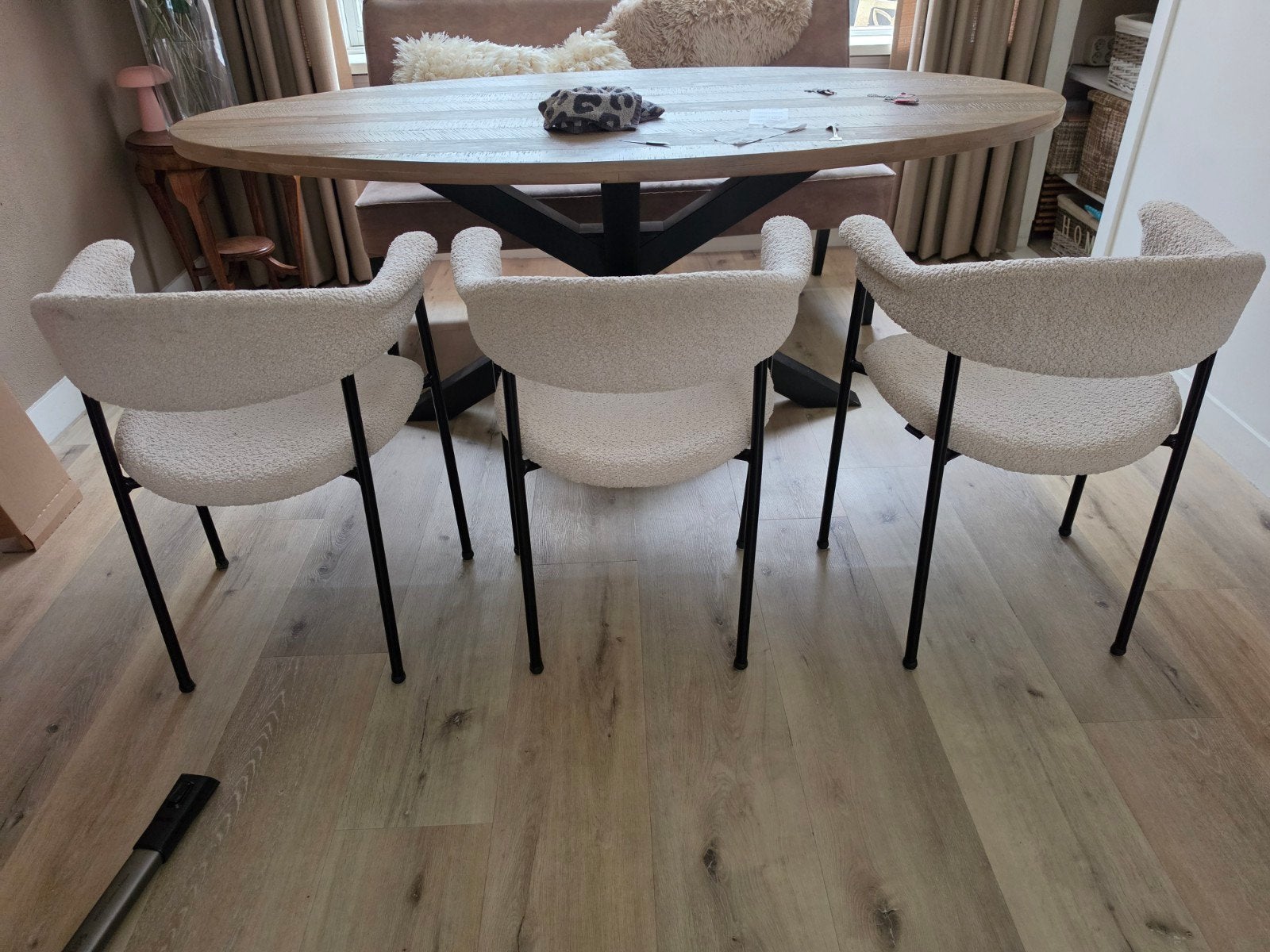 3 Bodilson eetkamerstoelen - Zo goed als nieuw, Modern, Comfortabel, Overige kleuren, Drie, Ophalen of Verzenden