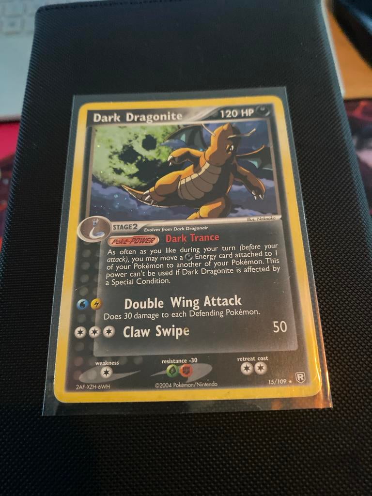Dark Dragonite Pokémon Kaart (15/109) - Holo Rare, Ophalen of Verzenden, Zo goed als nieuw, Losse kaart, Foil