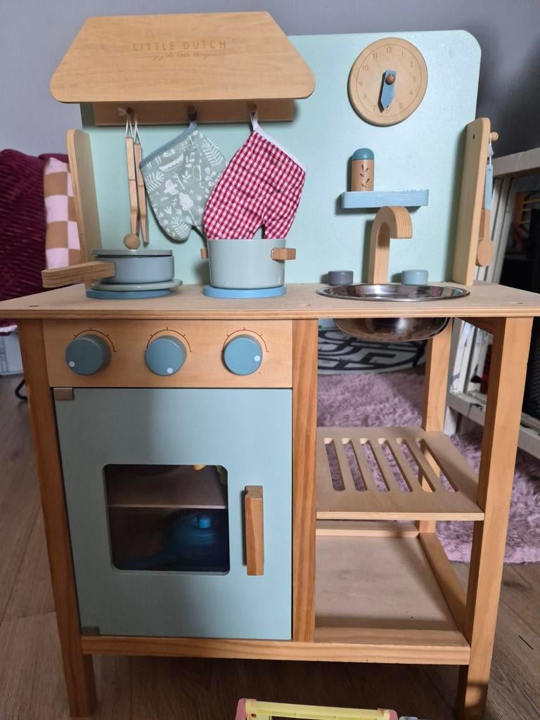 Little Dutch Houten Speelkeuken met Accessoires, Ophalen, Gebruikt, Hout, Speelkeuken