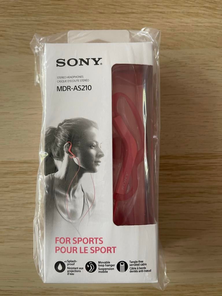 Sony MDR-AS210, Ophalen of Verzenden, Nieuw, Over oor (circumaural), Sony
