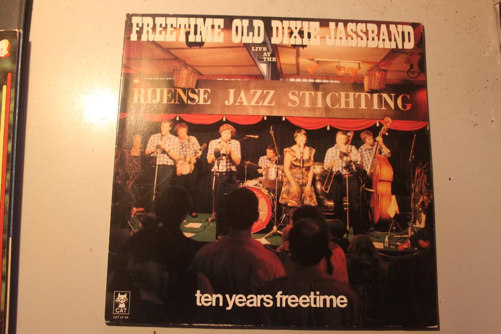 501u - lp -freetime old  dixie jassband - ten years freetime, Ophalen of Verzenden, Gebruikt, 12 inch