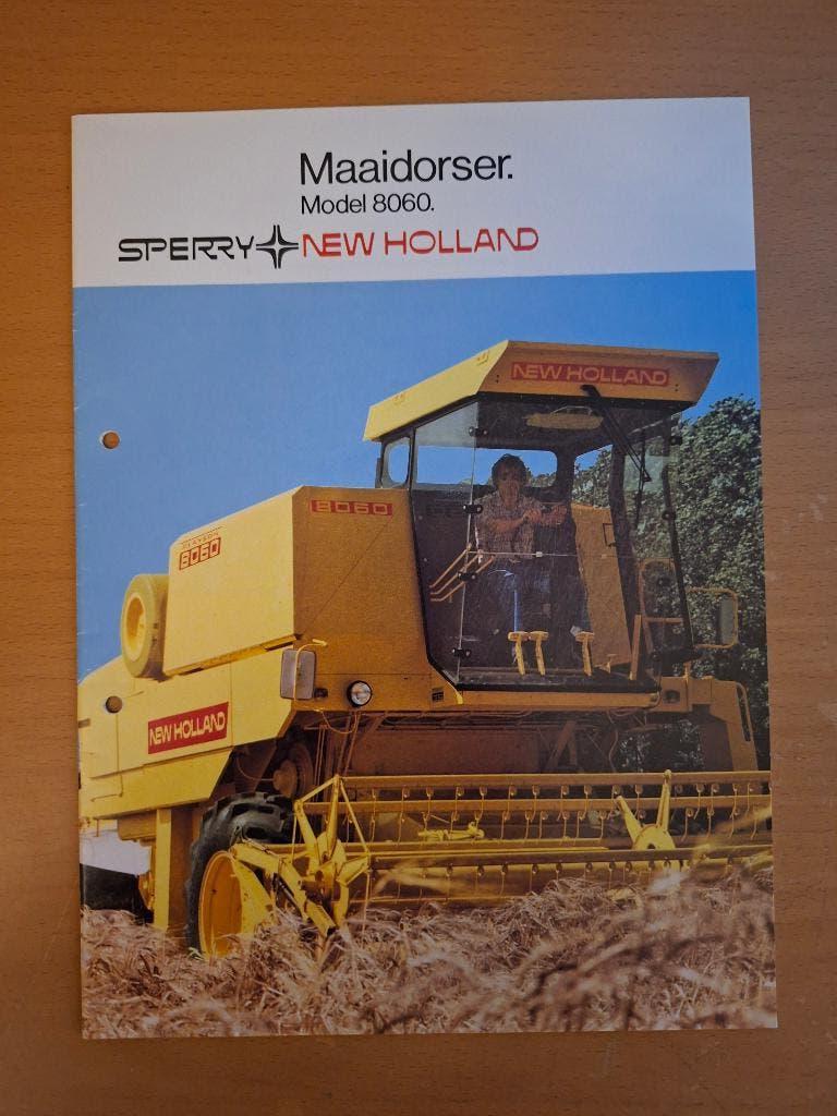Folder Sperry New Holland 8060 Maaidorser Nederlandstalig, Boeken, Verzenden, Gelezen, Tractor en Landbouw