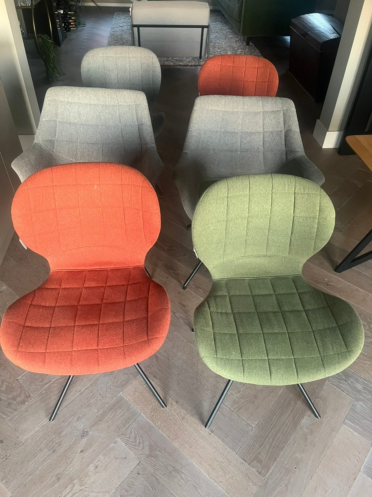6 stuks Zuiver OMG/Doulton stoelen, Huis en Inrichting, Stoelen, Ophalen, Zo goed als nieuw, Overige kleuren, Vijf, Zes of meer stoelen