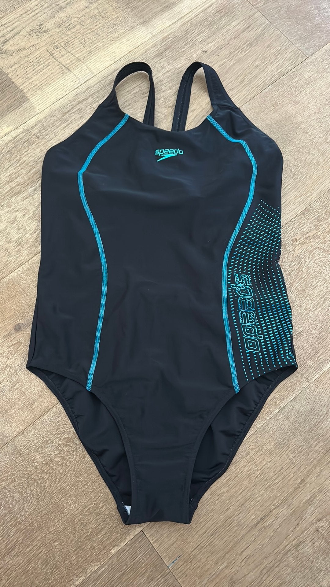 Speedo badpak zwart blauw 38, Kleding | Dames, Badmode en Zwemkleding, Ophalen of Verzenden, Zo goed als nieuw, Zwart, Badpak