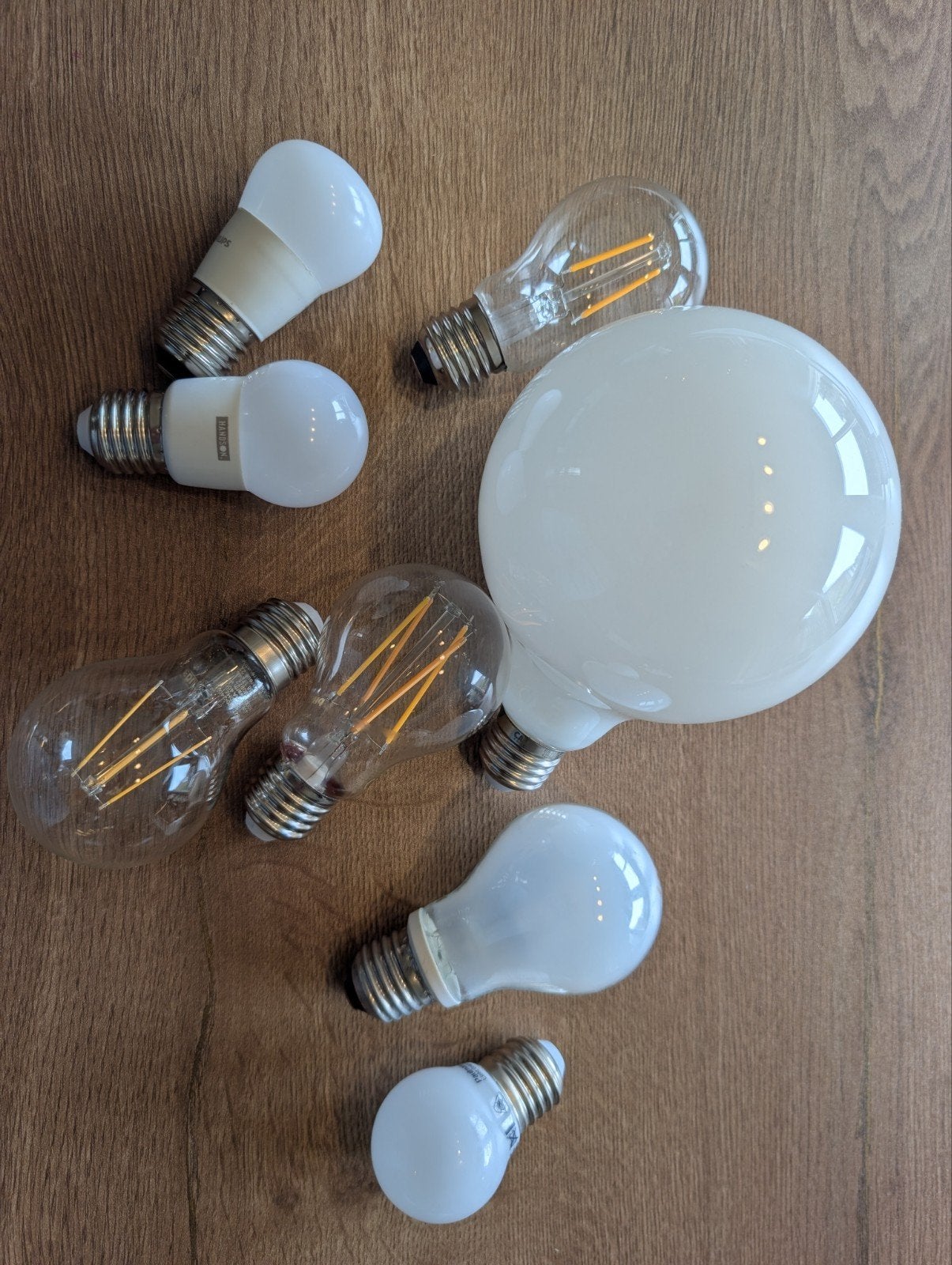 Diverse LED-lampen E27 grote en E14 kleine fitting., Ophalen of Verzenden, E27 (groot), Led-lamp