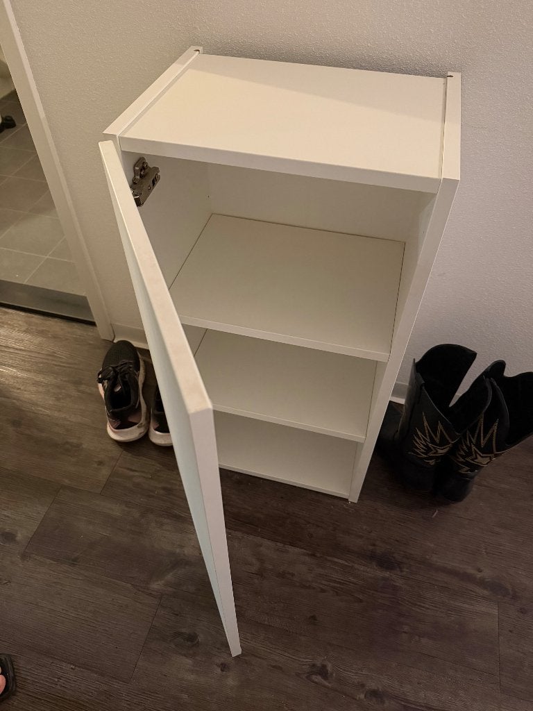 IKEA ENHET bovenkast 2 planken, Ophalen, Minder dan 50 cm, Wit, Zo goed als nieuw